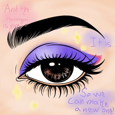 eye closed realistic