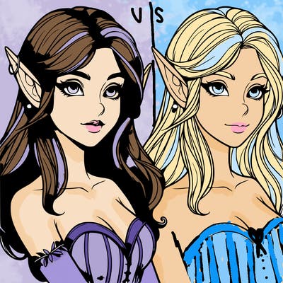 realistic beautiful elf girl