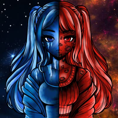 realistic girl split