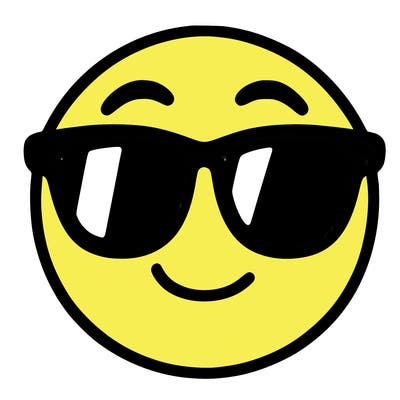 emoji with sunglasses