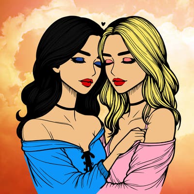 realistic girls in love