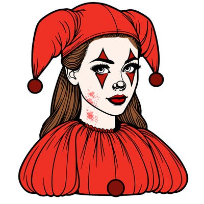 realistic female clown