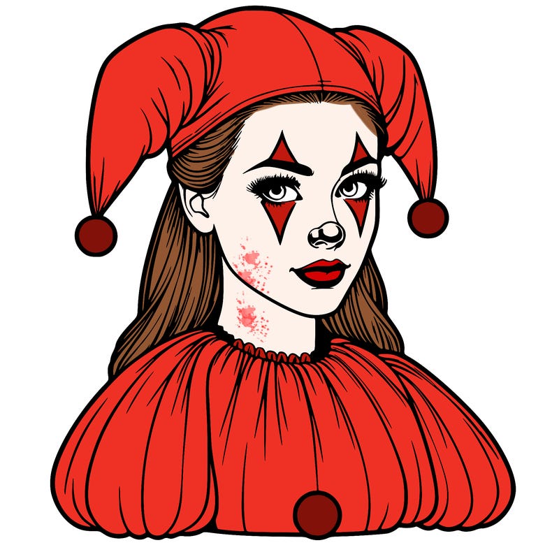 realistic female clown