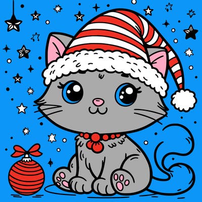 cat christmas