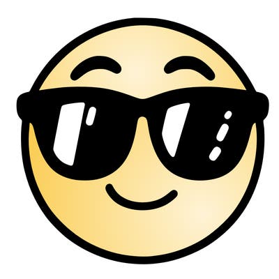 emoji with sunglasses