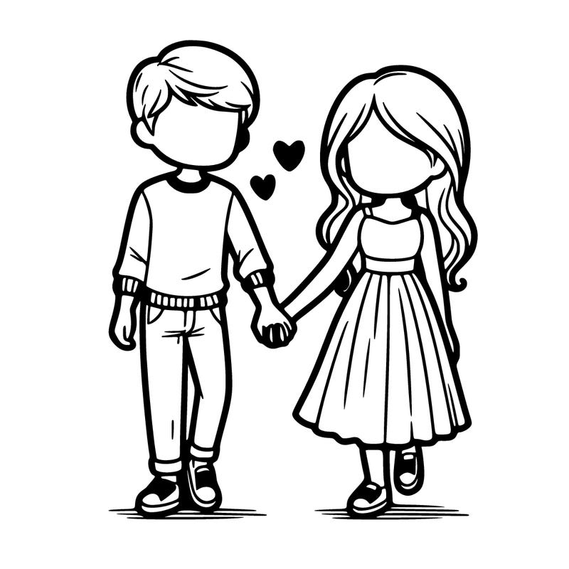 a couple holding hands