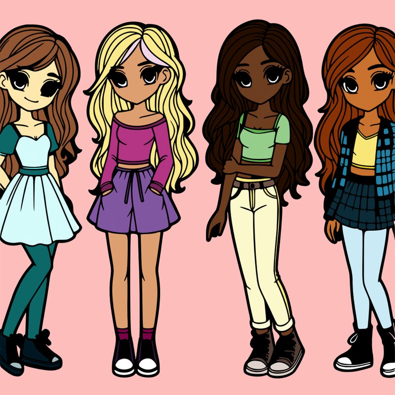 realistic girls 4
