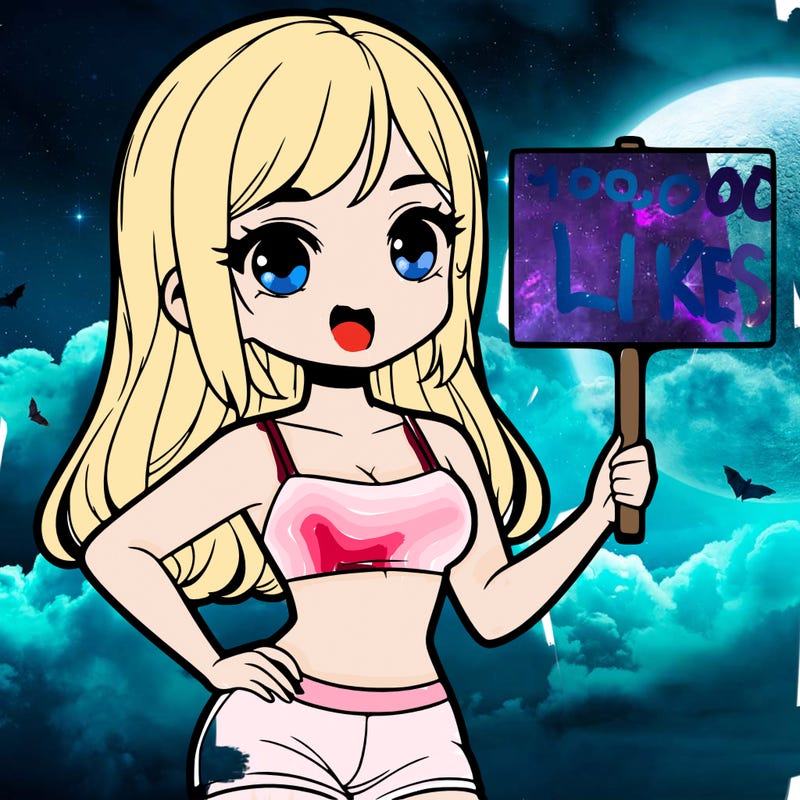 girl in a cute crop top holding a blank sign