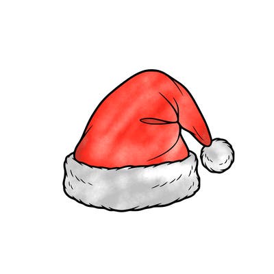 detailed santa hat