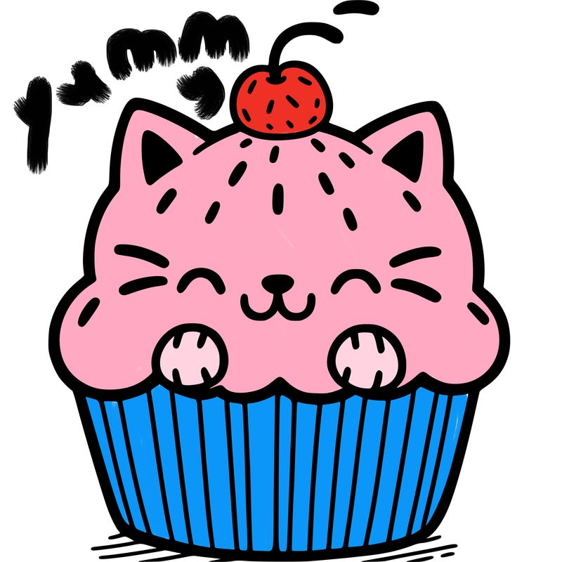 cat cupcake
