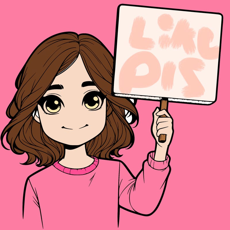 realistic girl holding up a sign