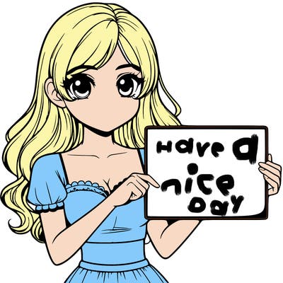 realistic pretty girl holding blank sign