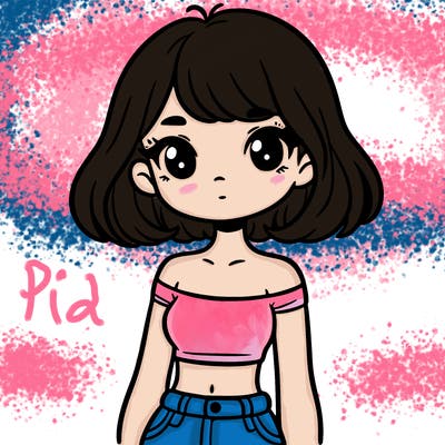 girl in a cute crop top