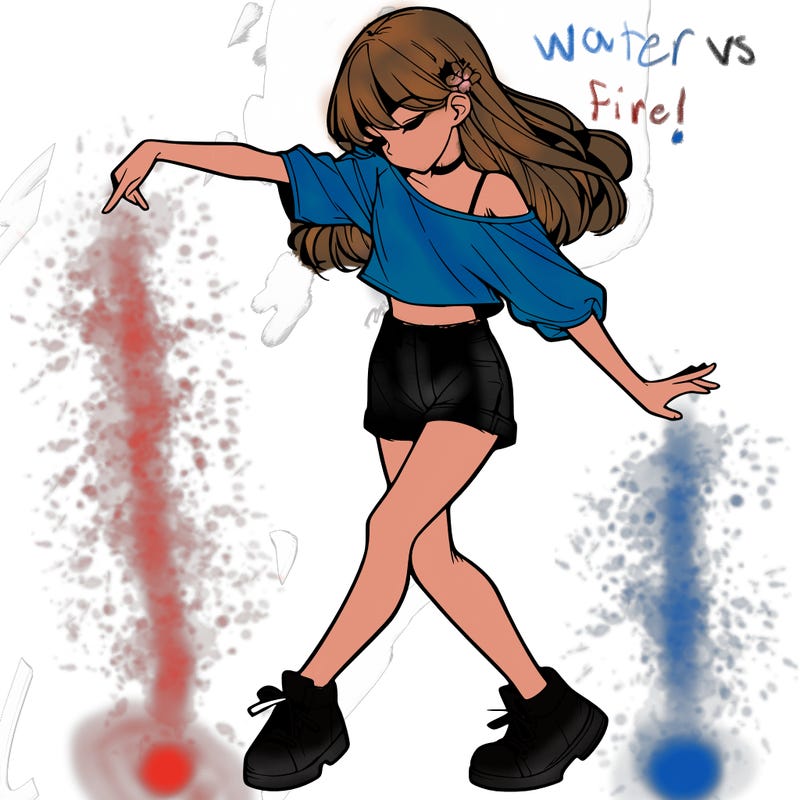 realistic girl danceing