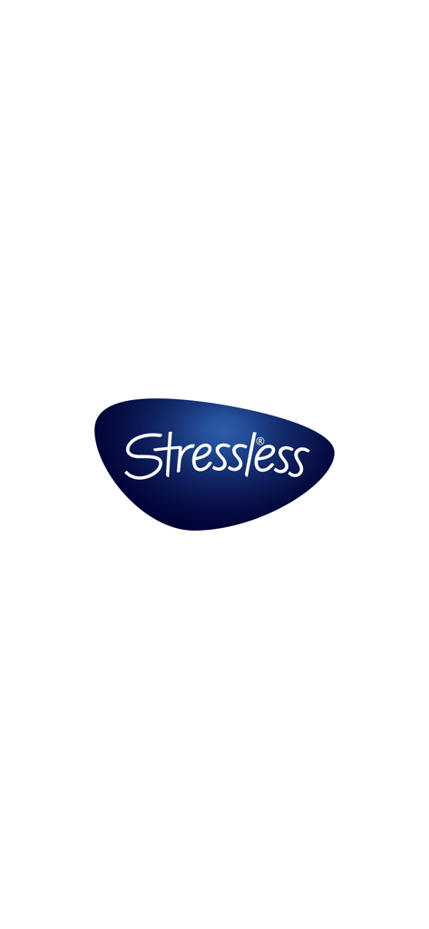 Stressless @home - Stressless-Markenlogo auf weißem Hintergrund
