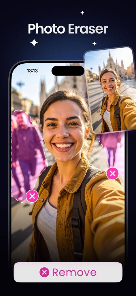 Erase objects - AI Eraser - 