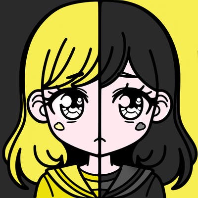 a split of a girl