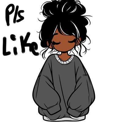 girl with baggy sweatshirt and messy bun
