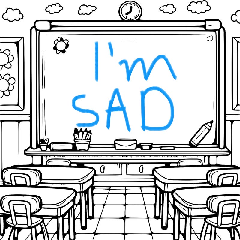 blank classroom board