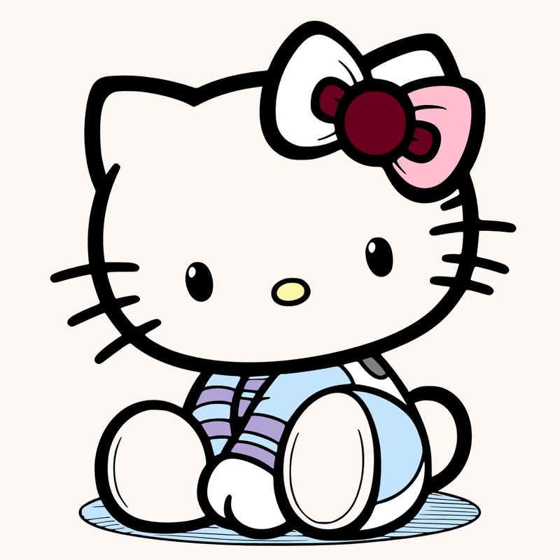 a realistic hello kitty
