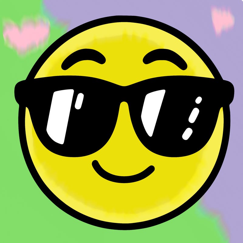 emoji with sunglasses