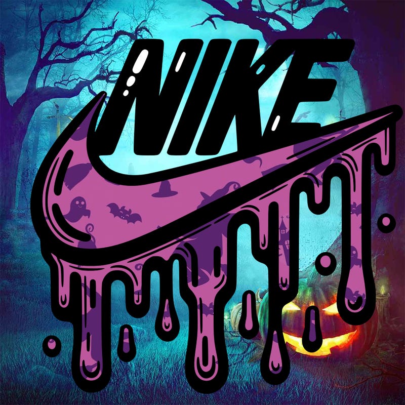 dripping nike logo