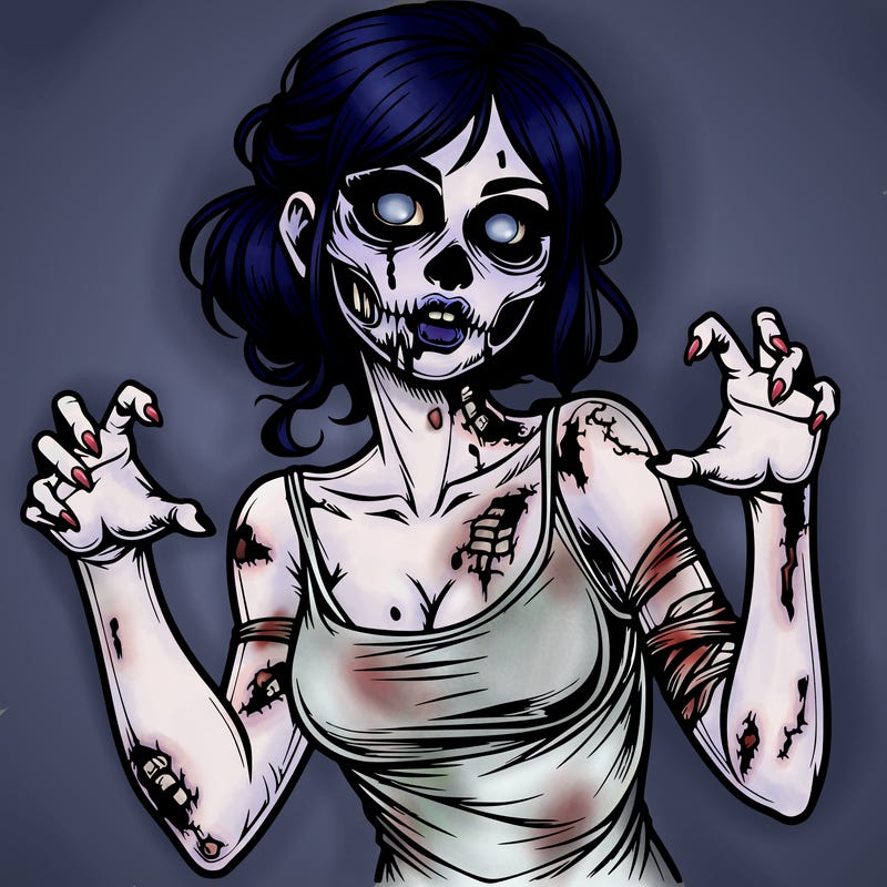 realistic zombie girl