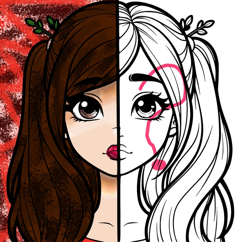 realistic girl split