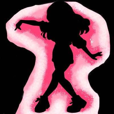 realistic girl danceing