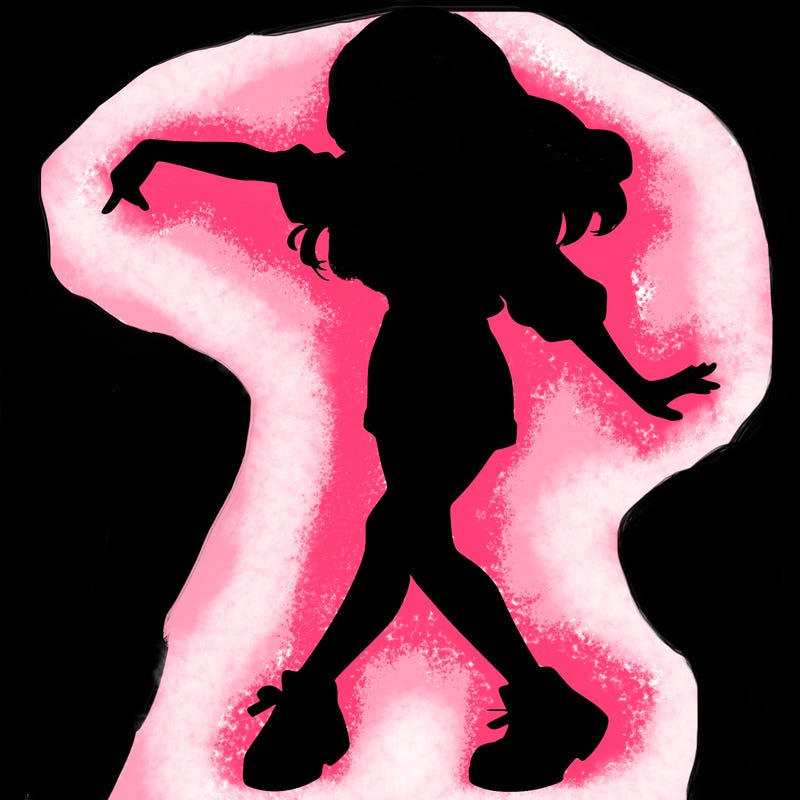 realistic girl danceing