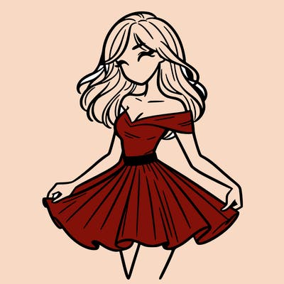 woman in skirt