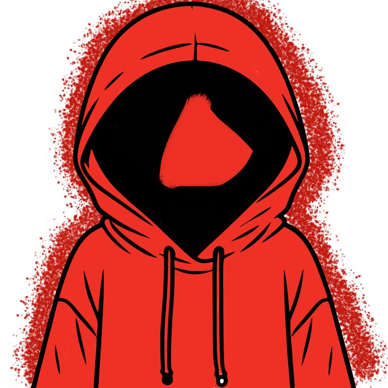 faceless girl in hoodie