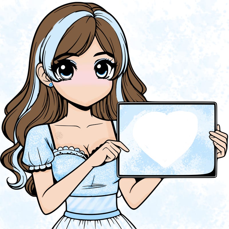 realistic pretty girl holding blank sign