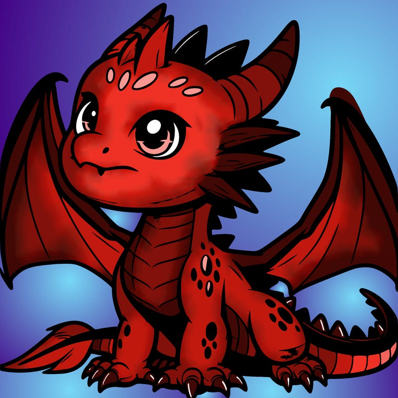 fierce baby night dragon