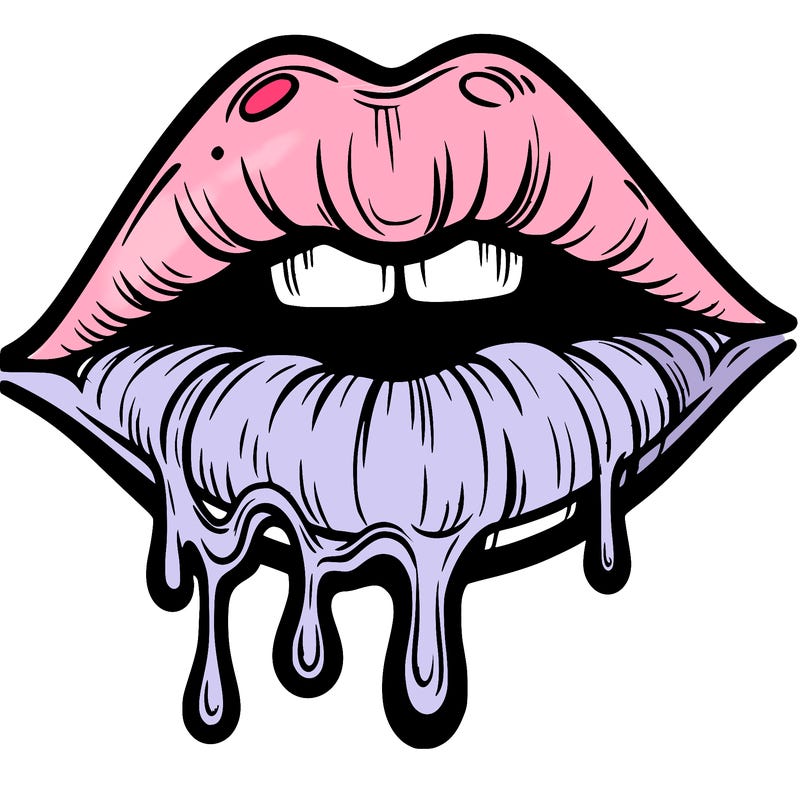 lips that look realistic and drip