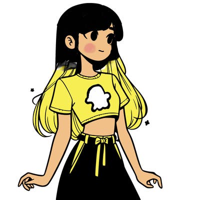 girl in a cute crop top