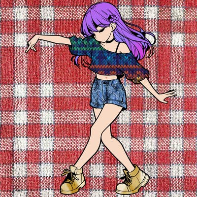 realistic girl danceing