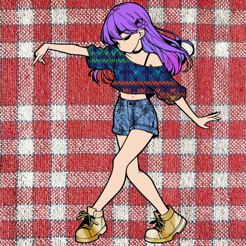 realistic girl danceing