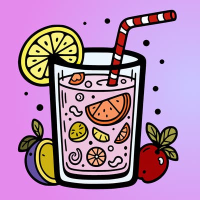 glass of fruit juice