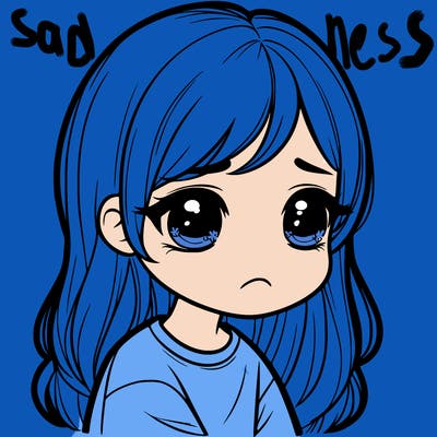 realistic sad girl