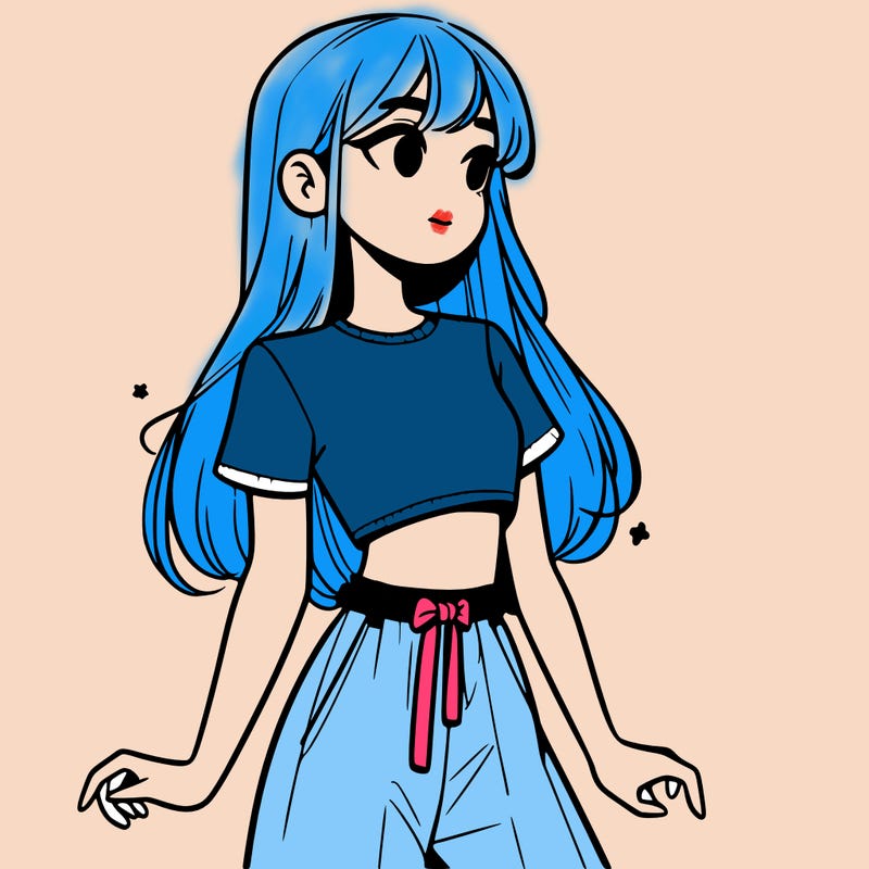 girl in a cute crop top