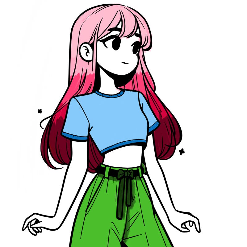 girl in a cute crop top