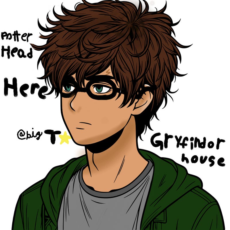 realistic teenage boy with messy hair