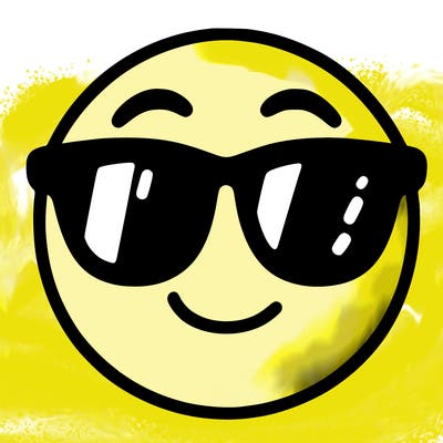 emoji with sunglasses