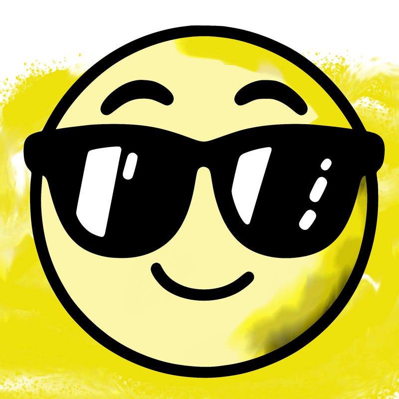 emoji with sunglasses