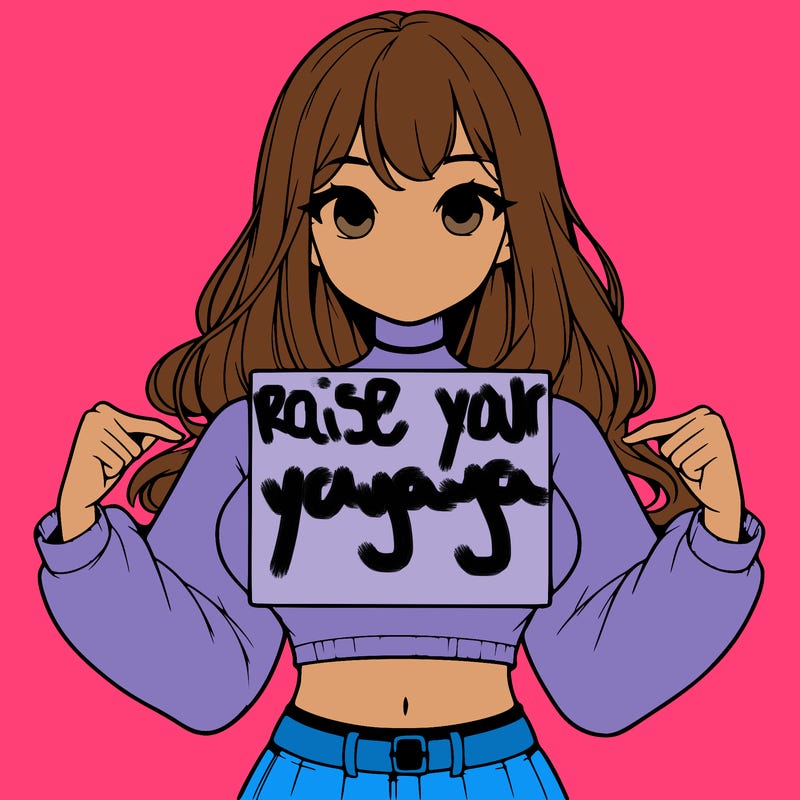 girl holding a blank sign in a long sleeve crop top