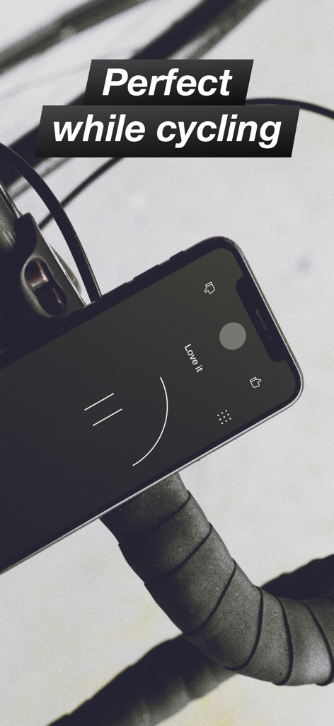 Gestures for a Music Player - Aplicación Gestures music player en un smartphone montado en el manillar de una bicicleta