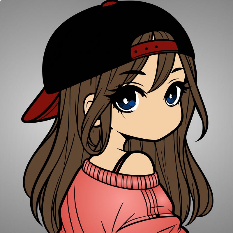 girl with a backward hat on