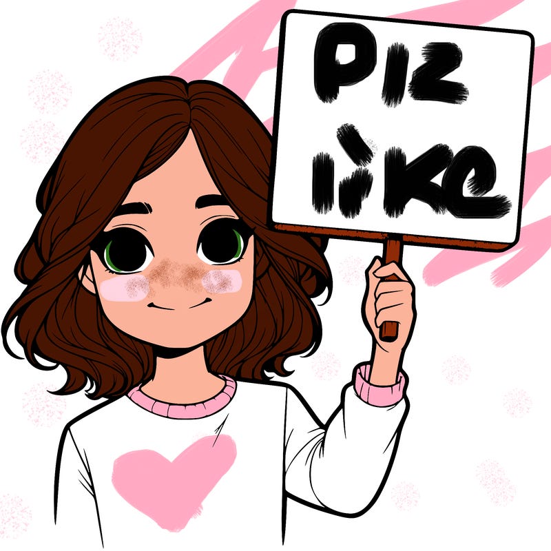 realistic girl holding up a sign