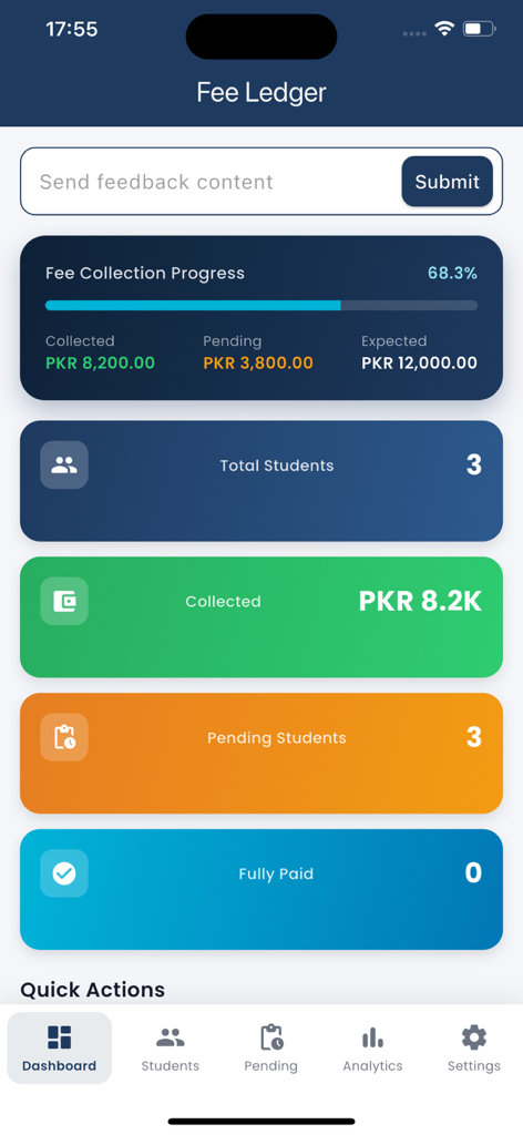 Fee Ledger - Utilities App | MWM